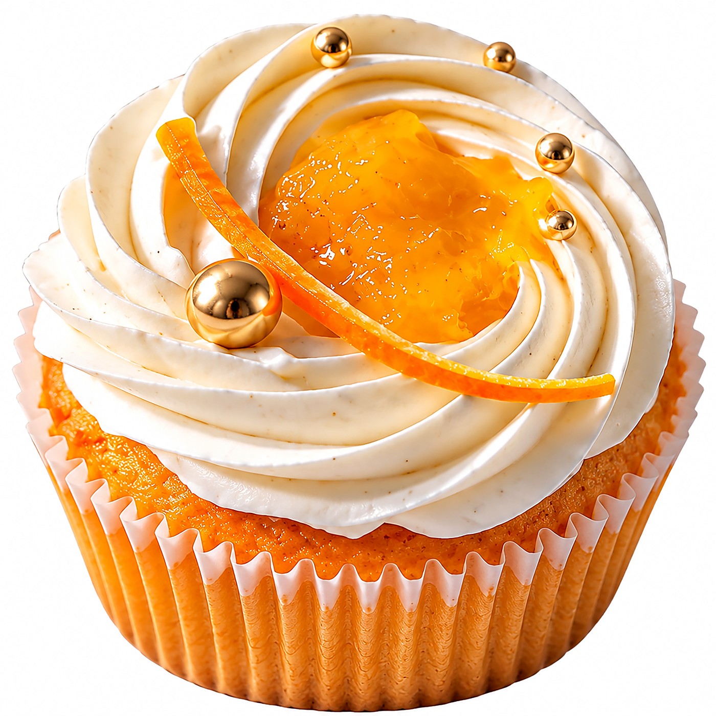 Orange cupcake from Happy Place, Kampala Uganda