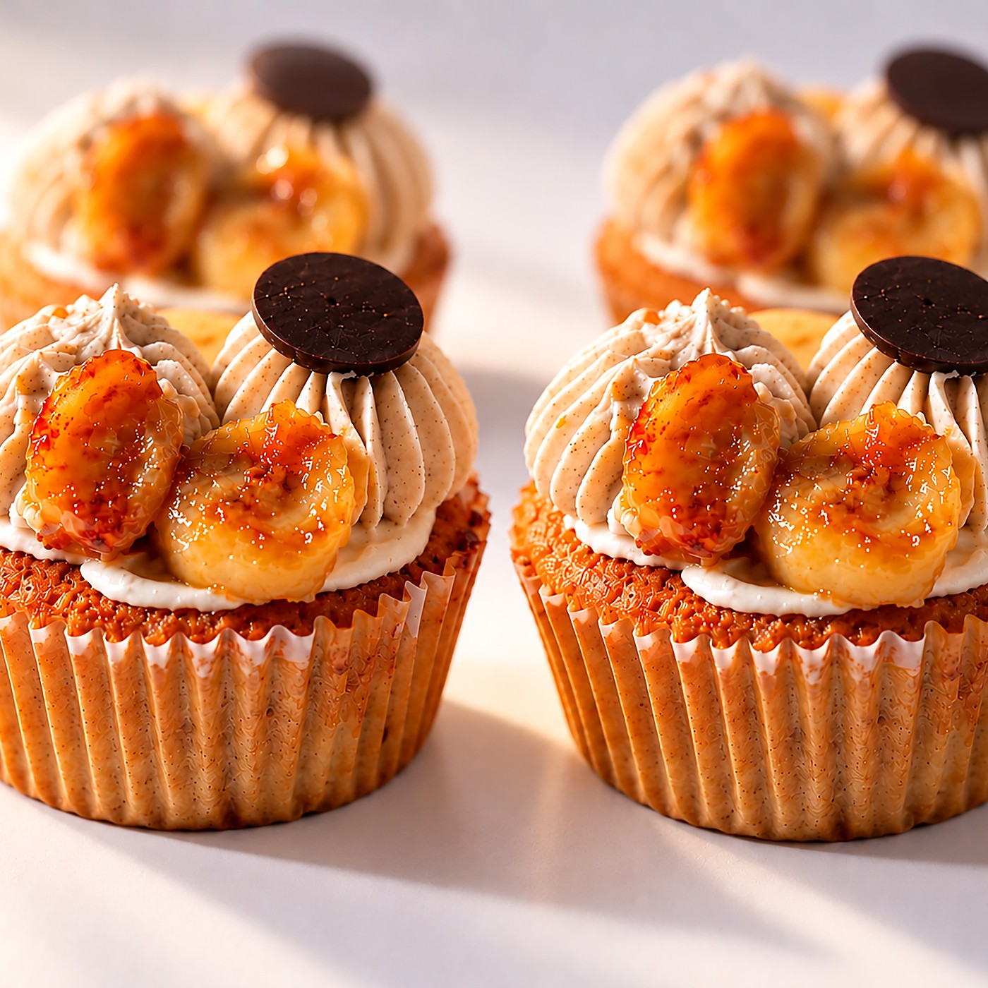 Banana Chocolate Caramel cupcake from Happy Place, Kampala Uganda
